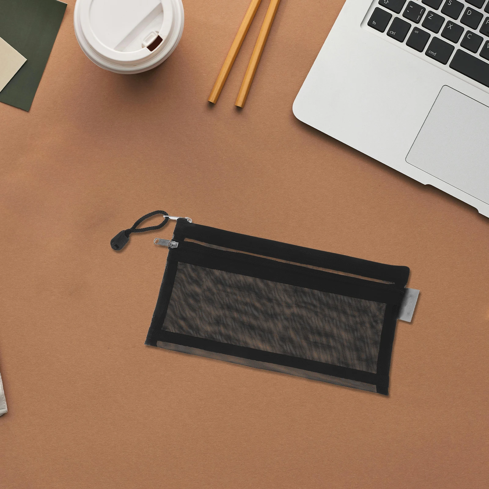 

Small Pencil Pouch Double Zipper Bag Double-zipper Case Organizer Bags
