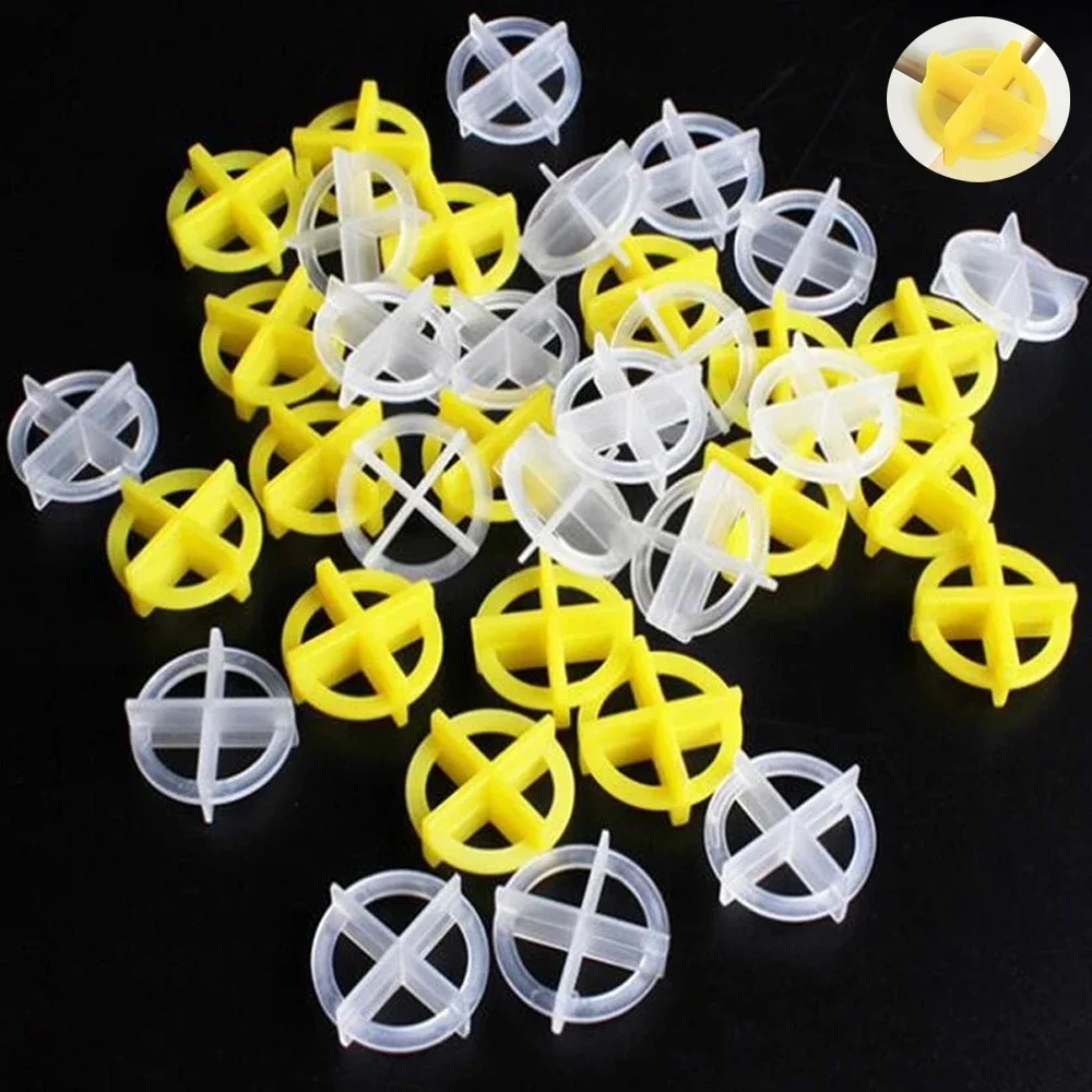 50/100/500Pcs Porcelain Tile Spacers Clips Wedge Ceramic Leveling System Floor Wall Tile Gap Leveling System Construction Tools