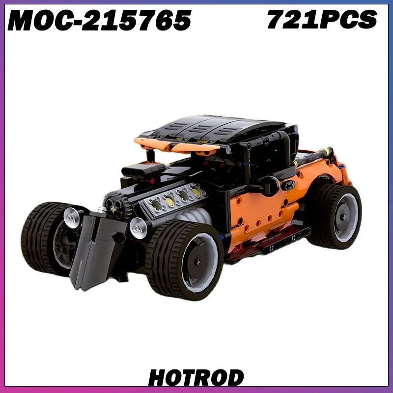 

721 шт. MOC-215765 HotRod строительные блоки Diy сборка кирпичей креативные развивающие транспортные игрушки рождественские подарки