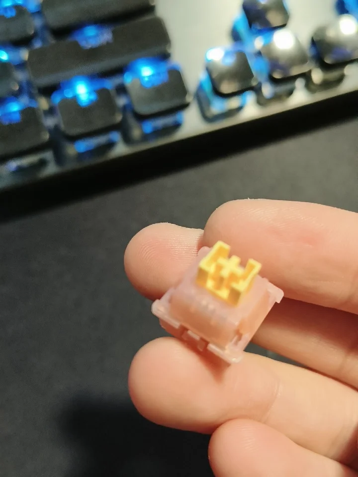 Outemu Silent Peach V3 Switches Lubed Update Silent Lemon V3 Switch Mechanical Keyboard Linear Tactile 5Pin Custom Hot-swap DIY