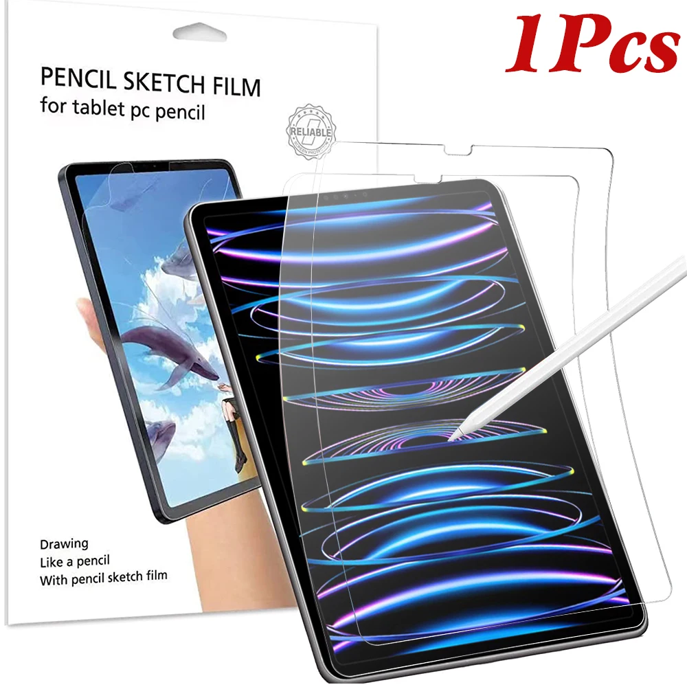 

Matte iPad Paper Like Screen Protector For iPad Pro 12.9 2015 2017 2018 2020 2021 2022 3rd 4th 5th 6th Gen Writing Matte Film