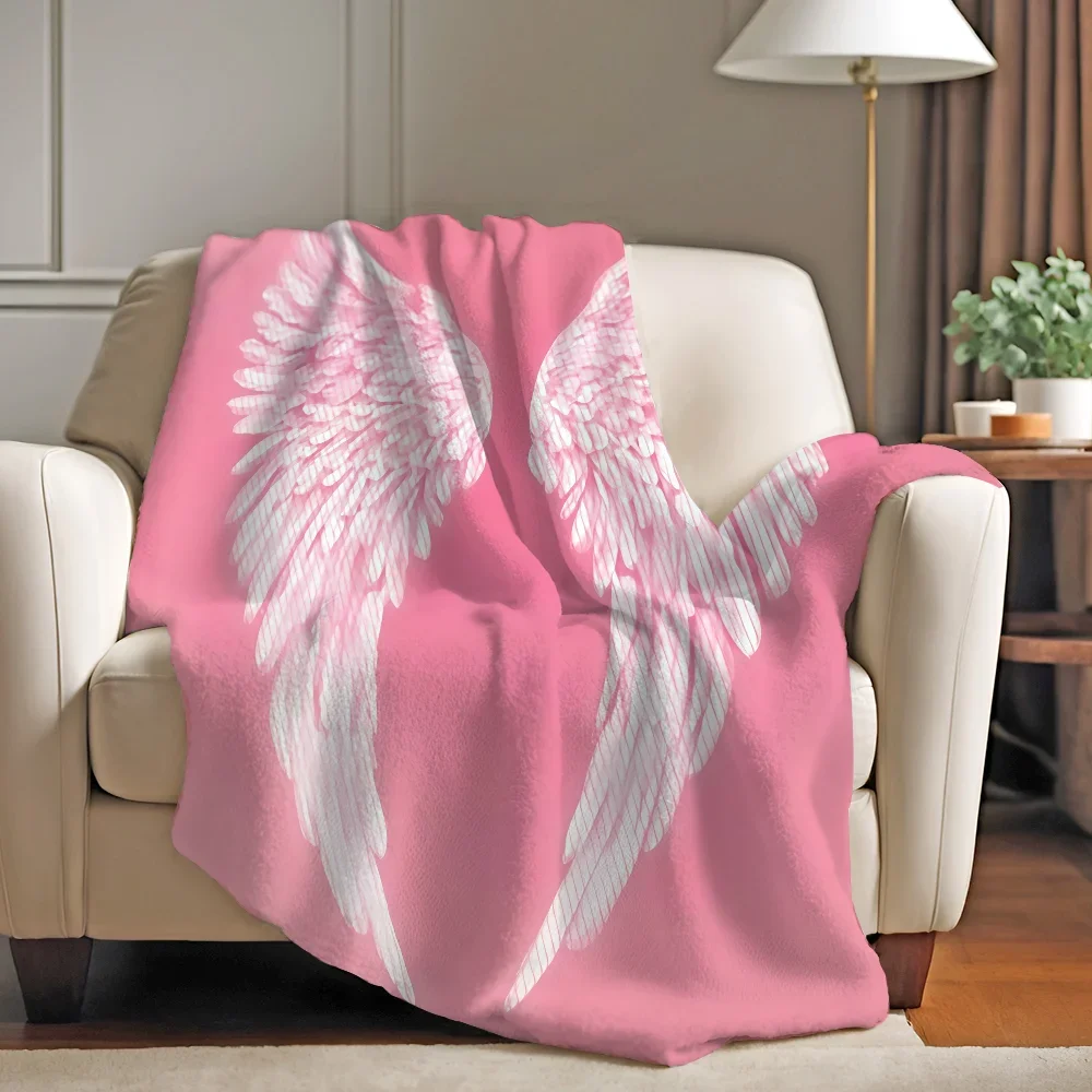 Fashion VVictorias Girl Blanket Warm Soft for Bedroom Living Room Sofa Bed Office Travel Camping Use