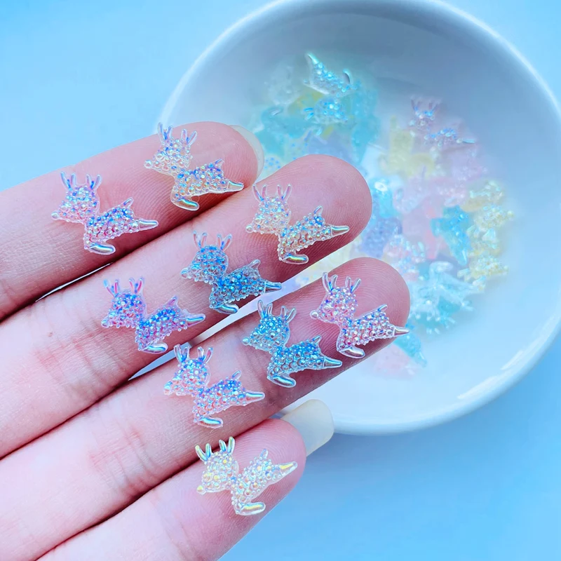 

100 Pcs New Mini Kawaii Cartoon Lovely Fawn Resin Cabochons Scrapbook Diy Jewelry Craft Decoration Accessorie J89