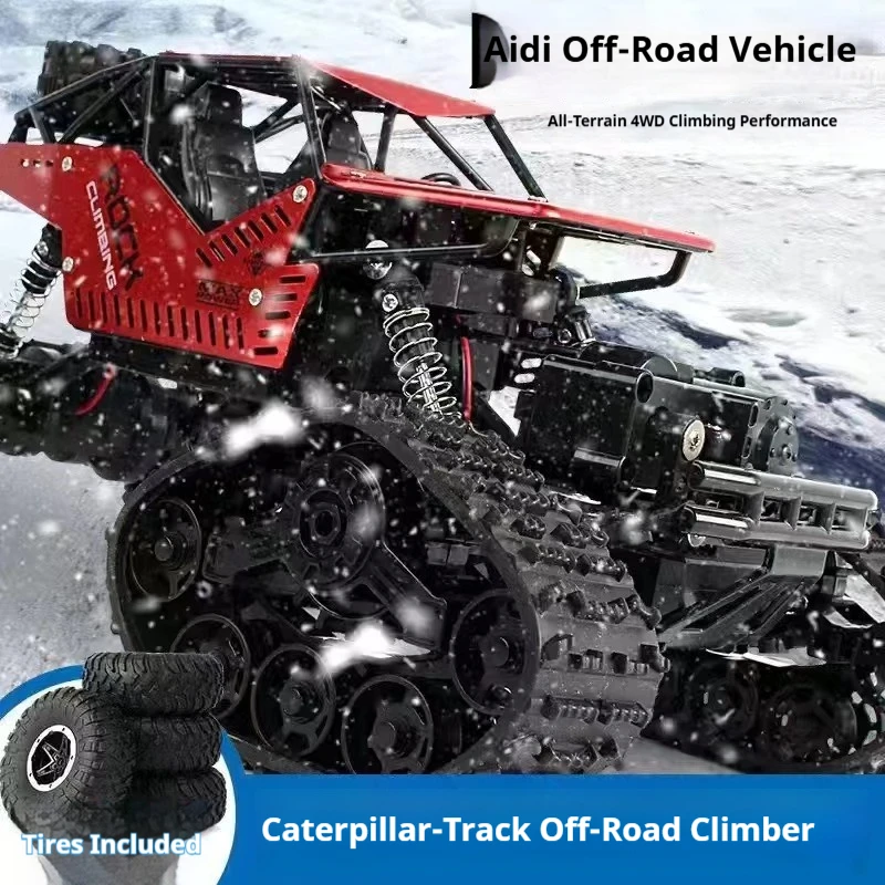 1:16 Scale Alloy 4WD RC Off-Road Climbing Vehicle Model With Lights, Durable Remote Control Mountain Crawler Toy for Kids 2026