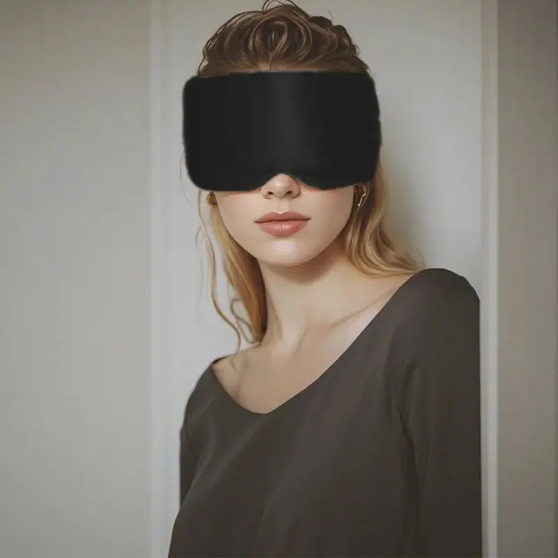 22 Momme 100% Pure Mulberry Silk Large Eyemask for Skin,6A Grade Fiber With OEKO-TEX,Large Sleep Mask