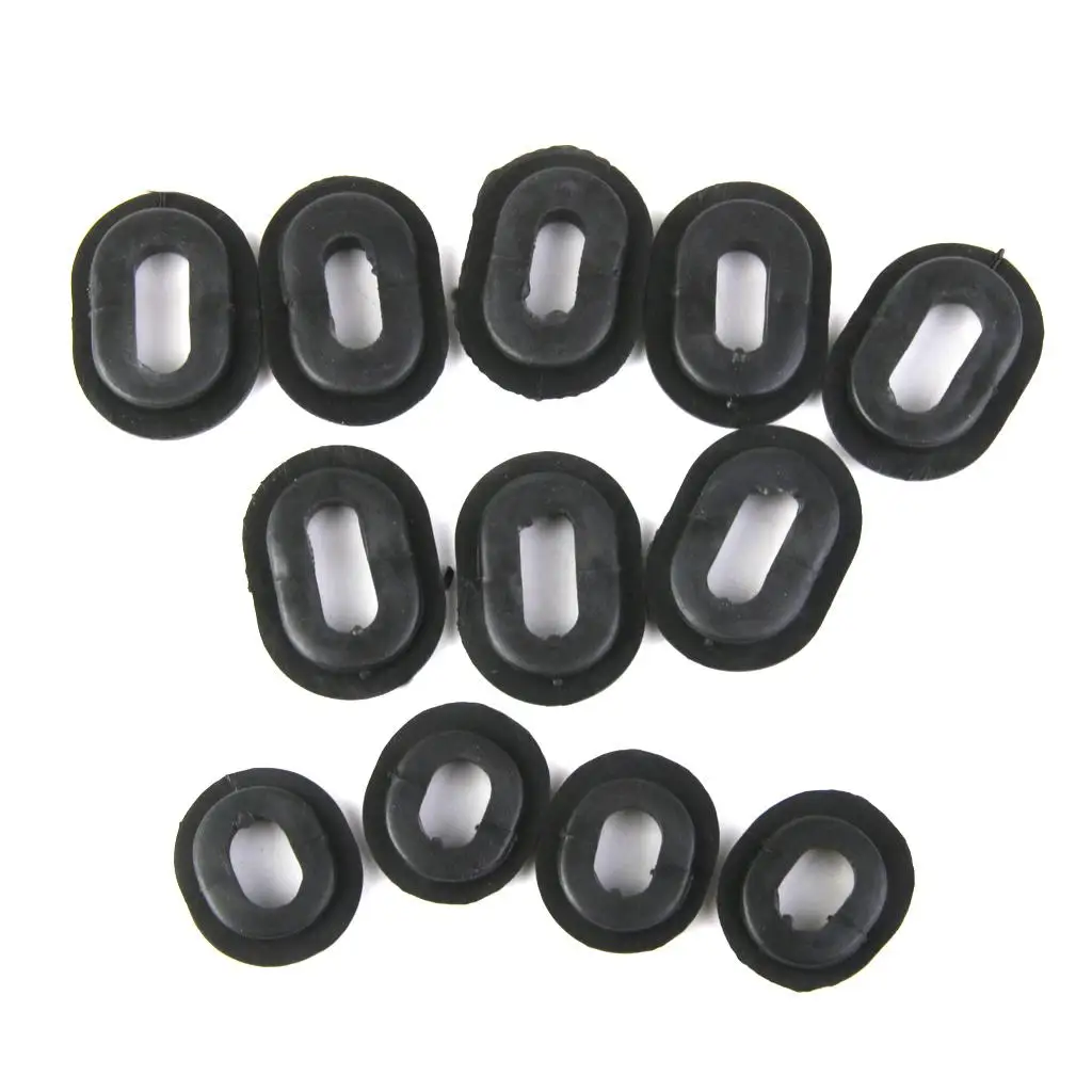Side Cover Grommets Durable Plastic Black Oval Intake System Acc for Honda Goldwing GL1500 Accessories