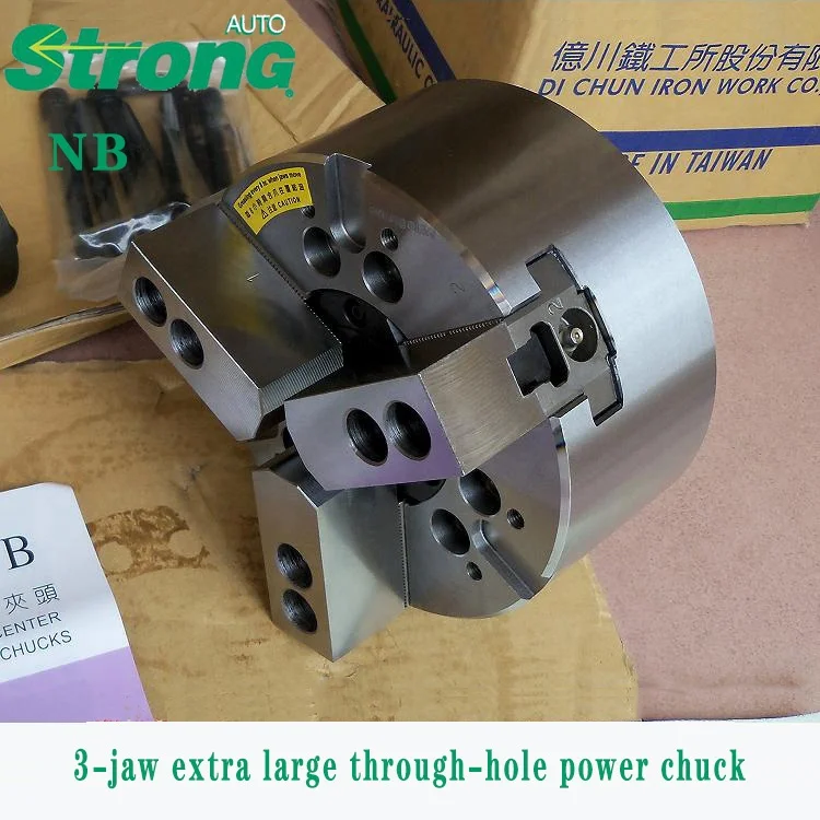 Taiwan China OriginalAUTOStrong 3-jaw Extra Large Through-hole Power Chuck NB-306 NB-306 NB-208 NB-210 NB-212 NB-310 NB-212