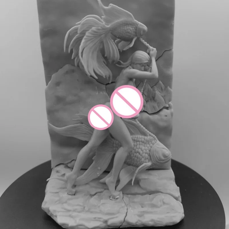 The Art of Walking Diy Resin Figure 1/24 Scale Assembled Model Kit Unassembled Diorama Unpainted Figurines Hobby Toys