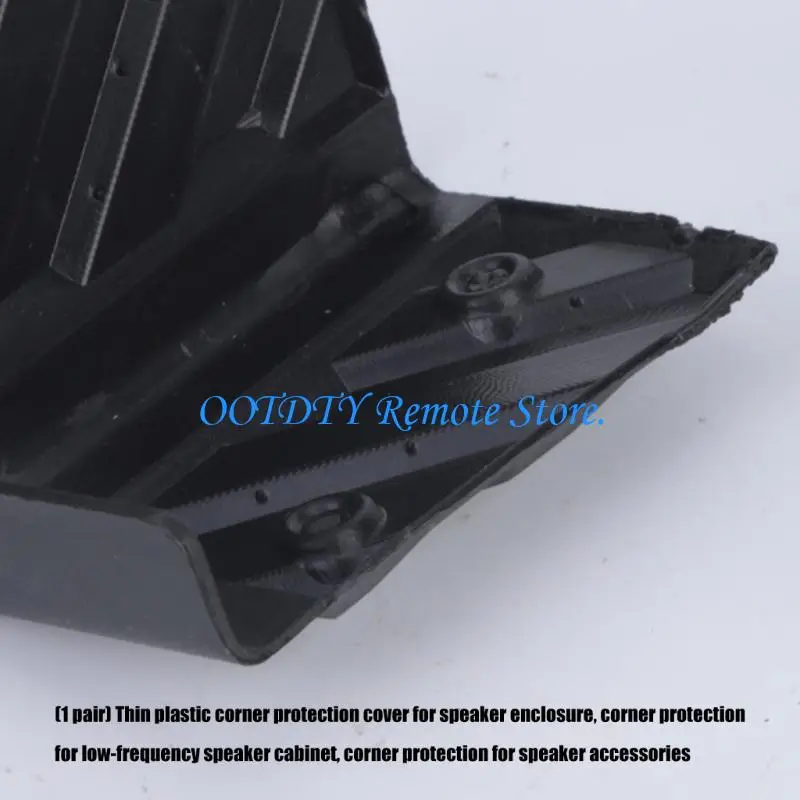 Cabinet Edges Guard for Speaker Repair Plastic Wraparound Corner Protectors with Mounting Holes 1Pair for Subwoofer Box