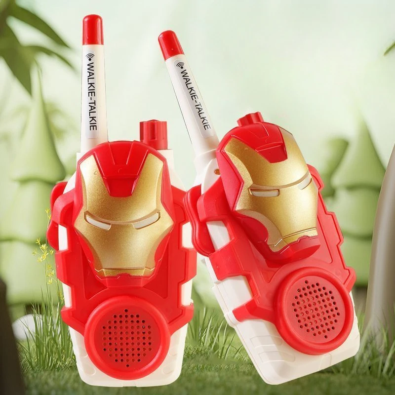 The Avengers Iron Man Spiderman Anime movies creative children's outdoor parent-child interactive wireless walkie-talkie toy