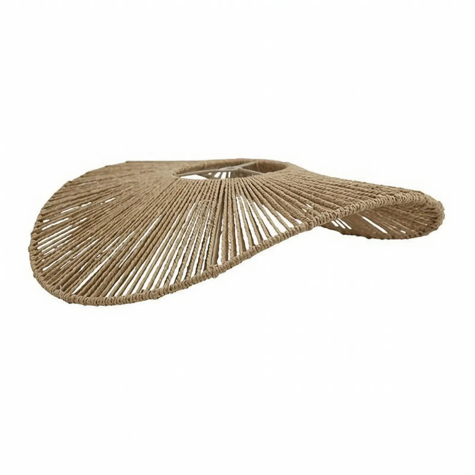 Paper Rope Hanging Lamp Cover for Dining Table Warm Glow Lighting Accent