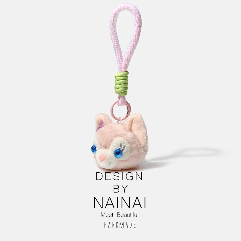 Cute Rabbit  Plush Keychain Girl's Heart Cartoon Hand Rope Pendant Book Bag Accessory Trendy Fashionable Chinese Made