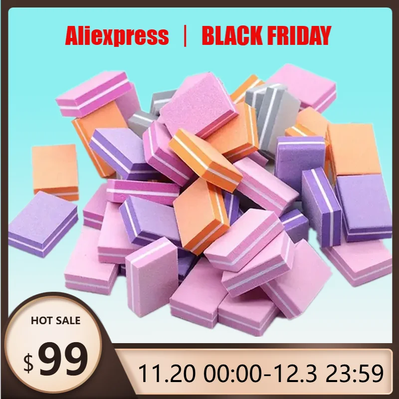 

10pcs EVA Sandpaper Cubes Nail Sanding Blocks Mini Double-Sided for Manicure & Pedicure Polished Nail Art Sponge Tools