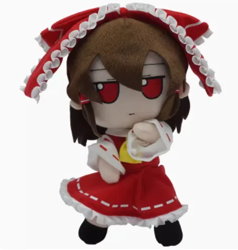 Figura bonita de Anime TouHou Project Hakurei Reimu, Cosplay de chica sentada, almohada Kawaii, regalos