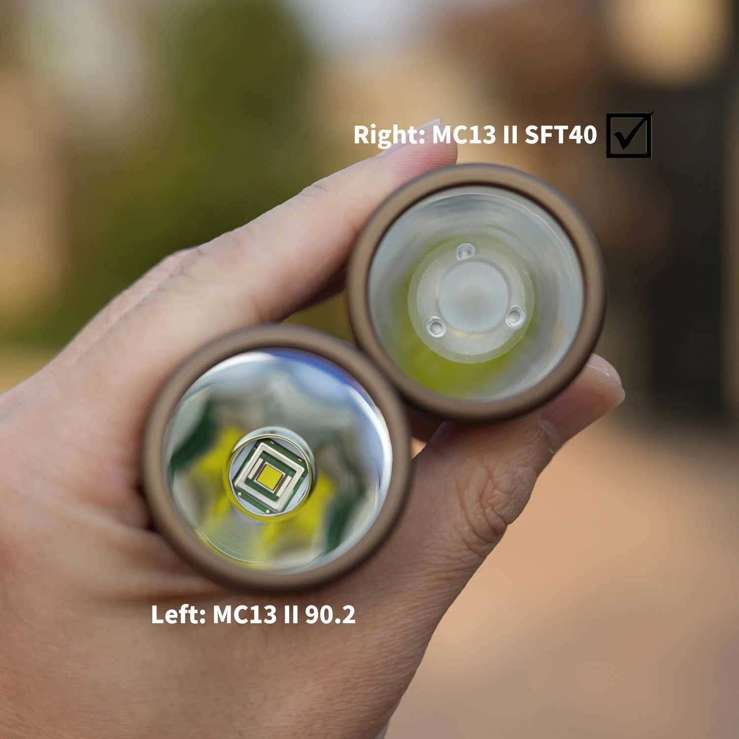 Mankerlight MC13 II SFT40 2000 High Lumens USB-C Rechargeable Pocket Throw Flashlight with TIR LENS, Hand-free Magnet Base
