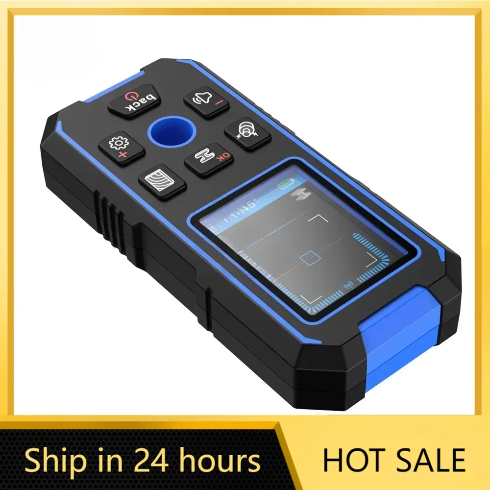 Ponbos Detector de Metais Profissional Lcd hd Digital ac Madeira Stud Finder Scanner de Parede Fios de Cabo Rastreador de Profundidade Subterrâneo Nf518