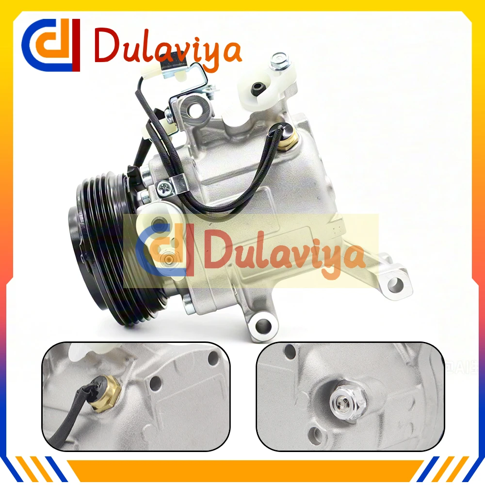 SV07C CAR AC Compressor 6PK 4PK For Toyota Passo Daihatsu terios SIRION 88320-B1020 88320B1020 88320-B4010 4471906629 4471906628