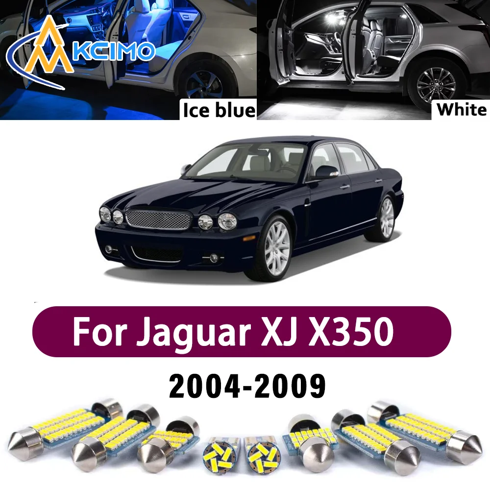 

Premium LED Interior Lighting Kit for Jaguar XJ X350 X358 XJ6 XJ8 2004-2009 High-Quality Error-Free Dome Map Trunk Auto Lamps