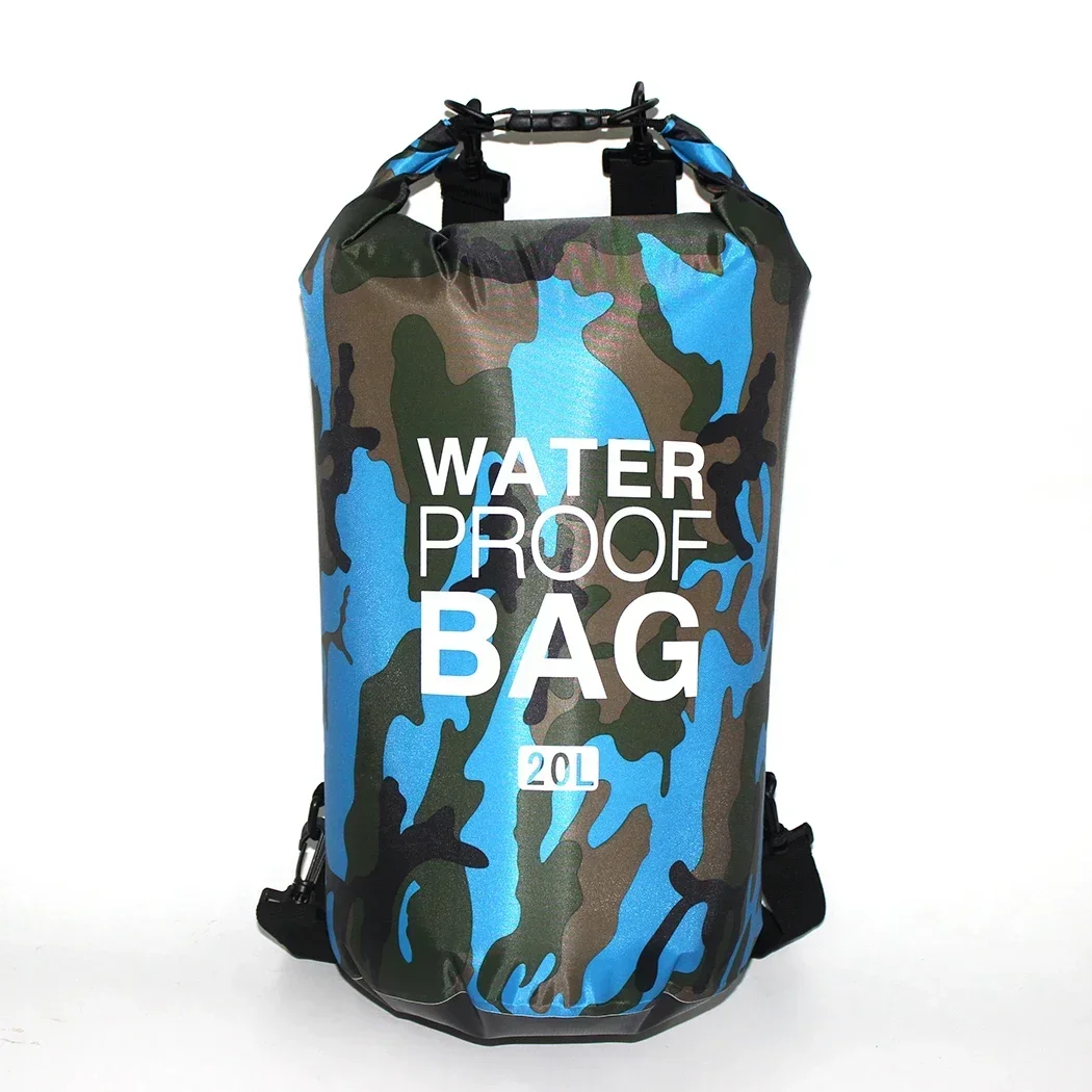 2/5/10/15/20/30L wasserdichte Tasche, Outdoor-Trockentasche für Bootfahren, Angeln, Rafting, Schwimmen, Outdoor-Sport, große Aufbewahrungstasche