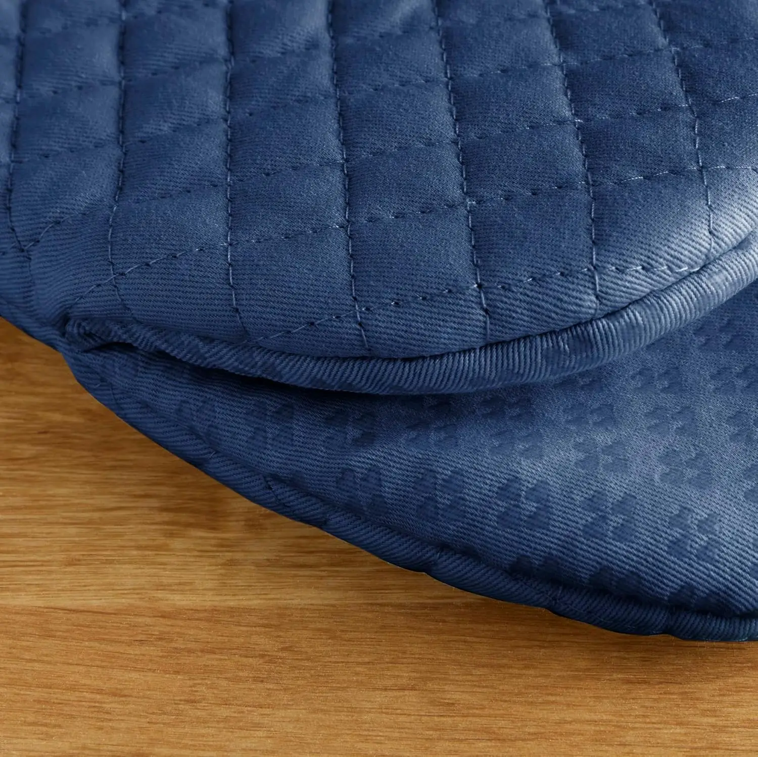 Conjunto de Luvas de Forno Mini, 5.5x8 polegadas, Padrão Blue Willow, Algodão Resistente ao Calor com Pegas de Silicone