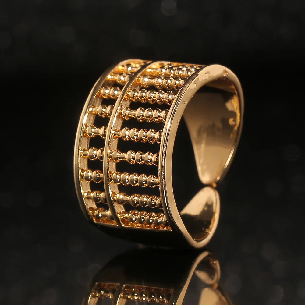 Anillo Creativo con Cuentas, Anillo Exagerado, Divertido y Moderno para el Dedo Anular