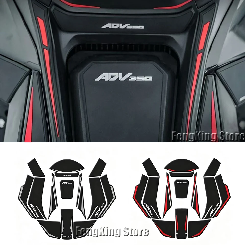 

For ADV350 2025 Motorcycle Accessories Rubber Fuel Tank Stickers Kits Protection Thicken Stickers Body Anti Slip Protection