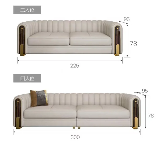 Light Luxury Italian High-End and Grand Living Room Sofas for Small and Large Homes - Napa Leather Sofas by Popular Designer - view 5