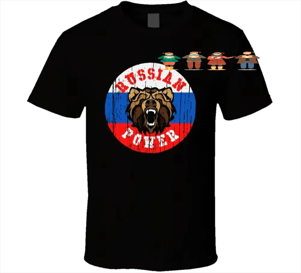 Flag of Russia Russian Power Bear Army Gift T-Shirt 100% Cotton O-Neck Summer Short Sleeve Casual Mens T-shirt Size S-3XL
