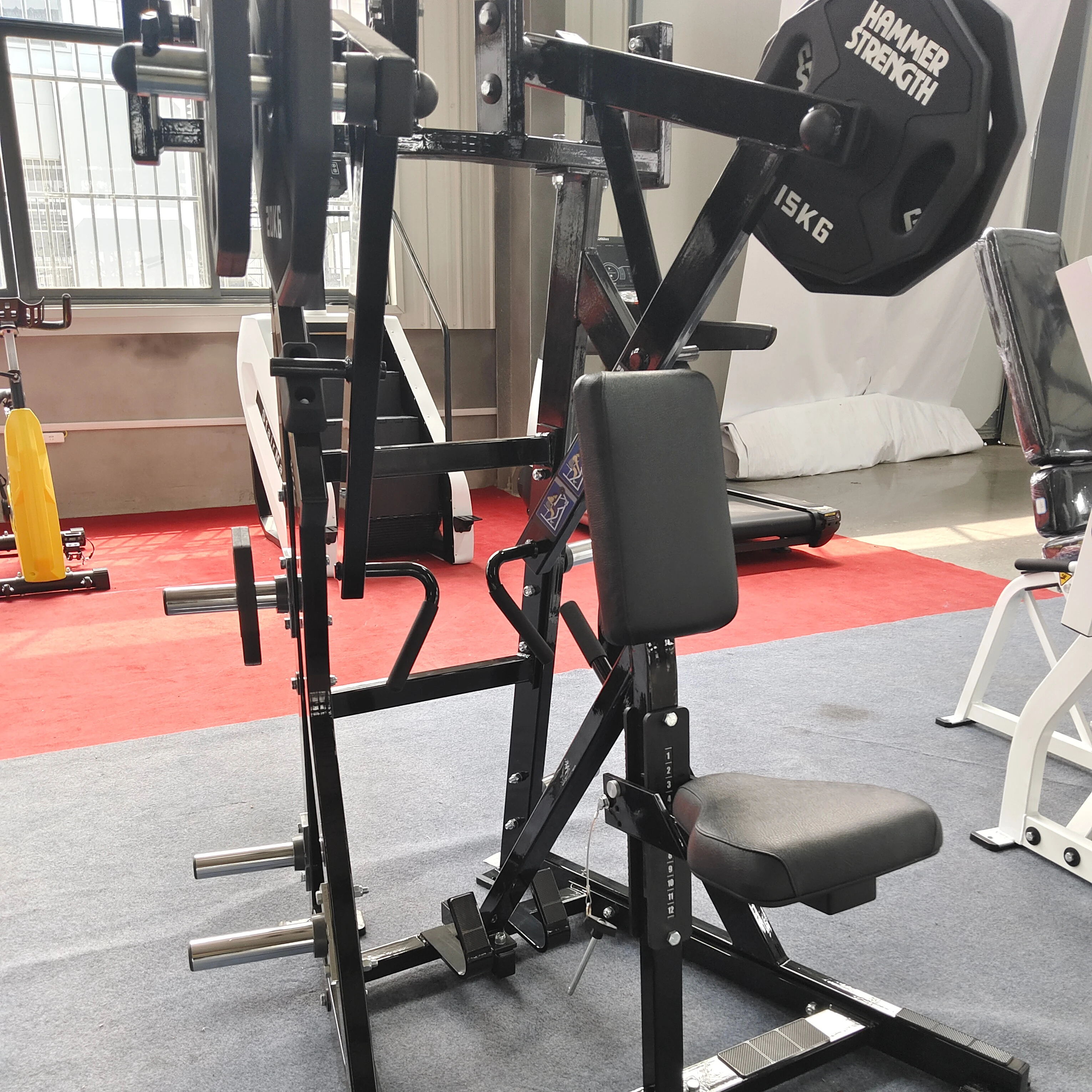 High Quality 3.0 Thickness Steel Plate Loaded Body Strength Gym Fitness Iso-Lateral Horizontal Chest Press Machine