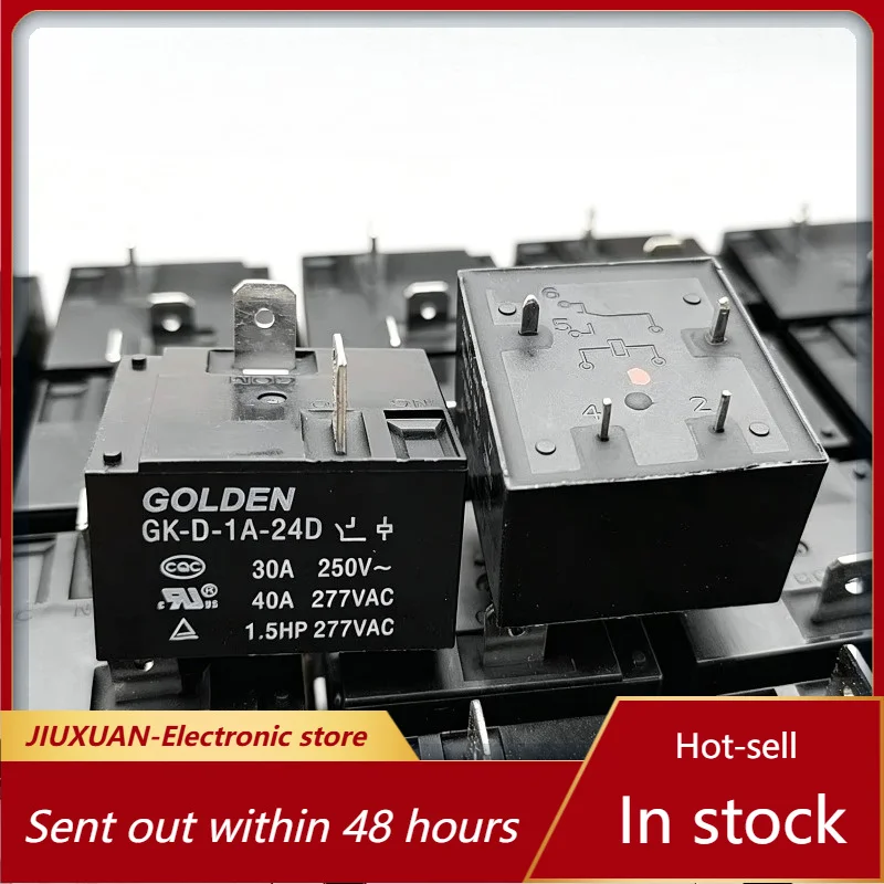 GK-D-1A-24D DC24V 4Pin SPST NO PCB Power Relay High Current Electromagnetic Relay For Household Appliance Industrial Control