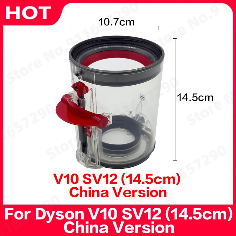 Dust Bin Container for Dyson V10 SV12 vacuum cleaner dustbin Cordless Vacuum Cleaner dust cup China14.5cm Accessories