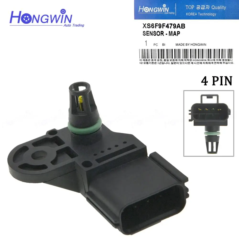 

MAP Sensor For Ford Escort V VI Fiesta VI Focus I II 1.3L 1.6L 16V 1996-2008 XS6F-9F479-AB XS6F9F479AB XS6F9F479AA 261230027