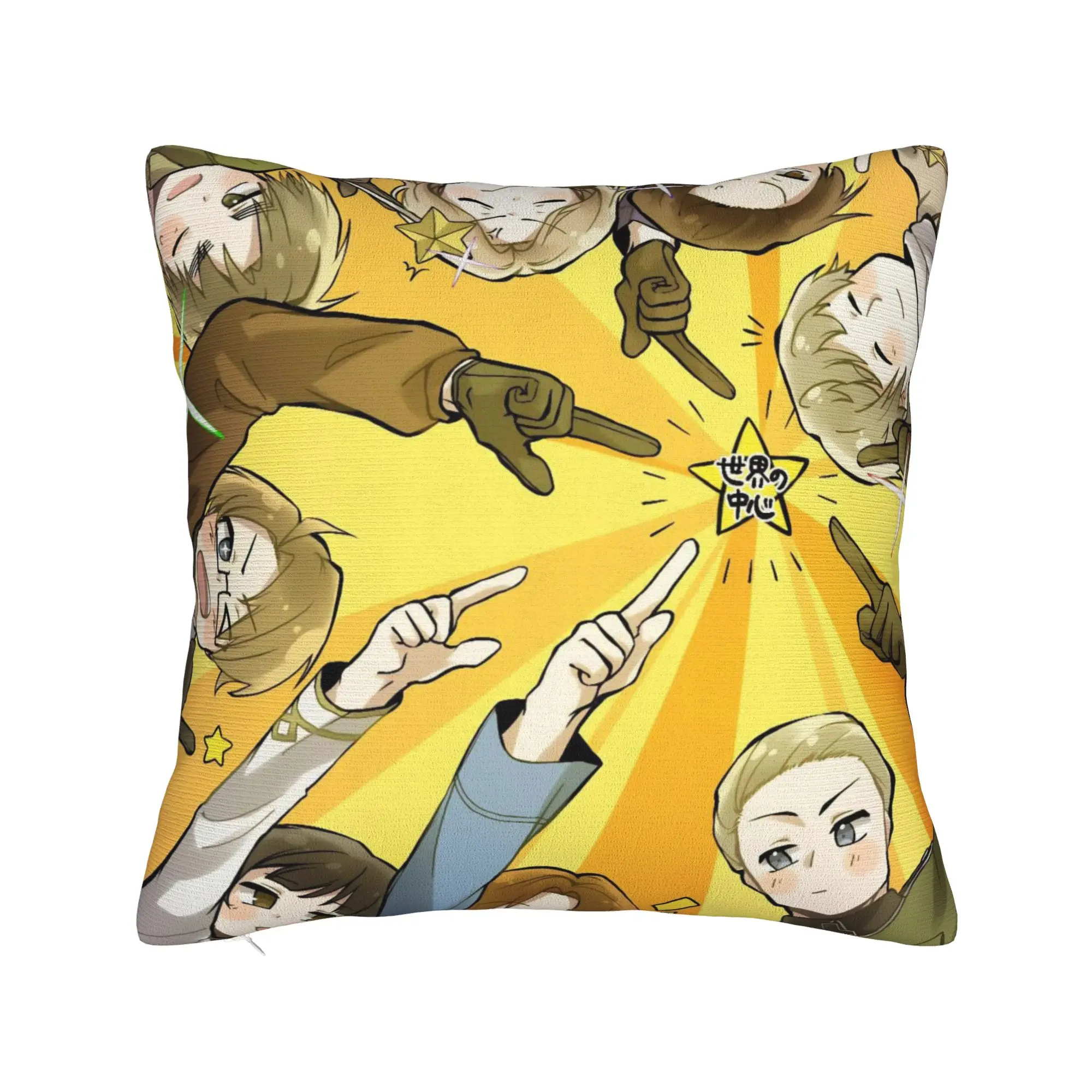 Hetalias Axis Powers Pillow Covers Accessories Printed Cushion Cover Decor  Throw Pillow Case Cover Bed Multi Size