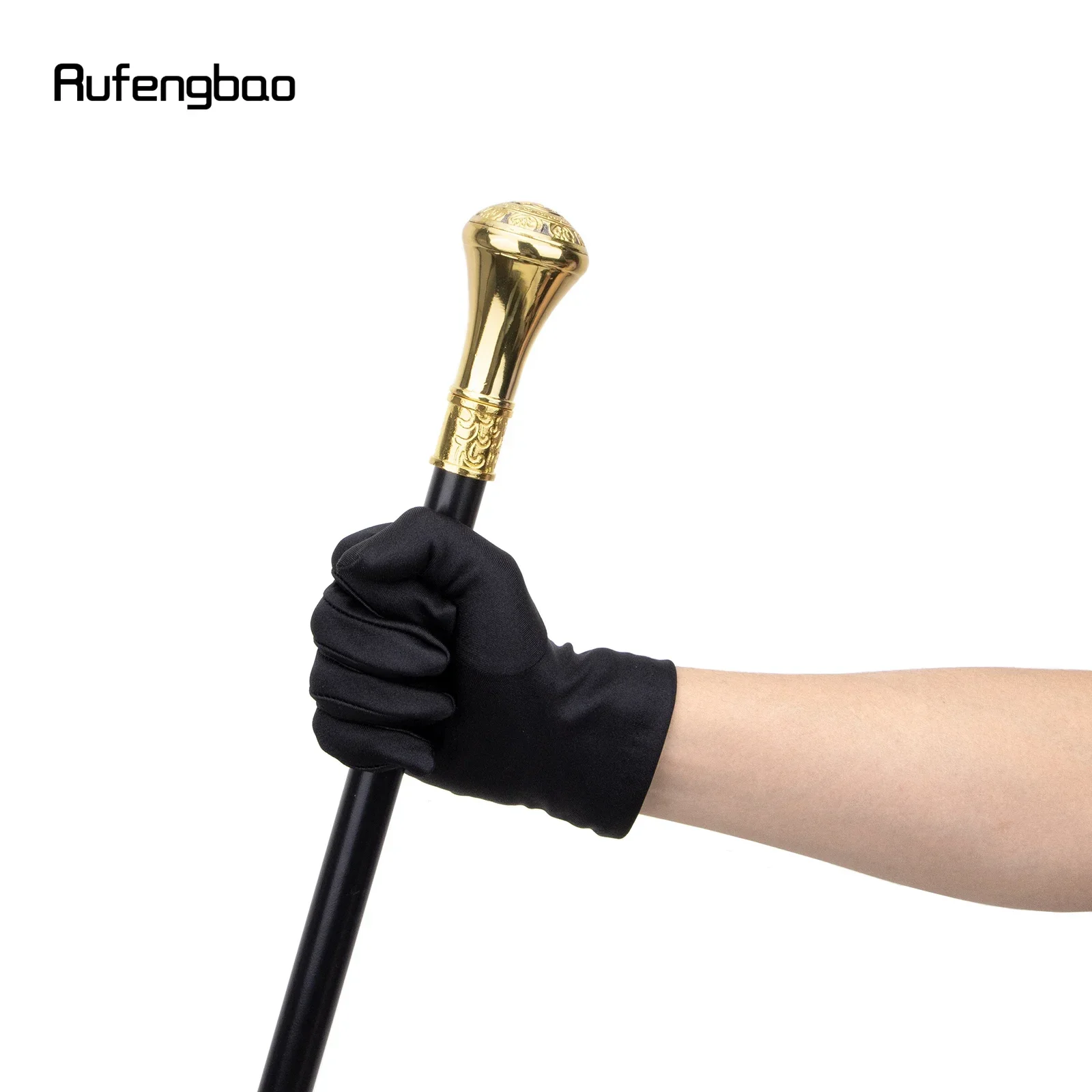 الذهب الأسود الفاخرة G القرون الوسطى الفن الماسونية الماسونية واحدة مشتركة عصا للمشي تأثيري حفلة عصا للمشي Crosier 93 سنتيمتر #5