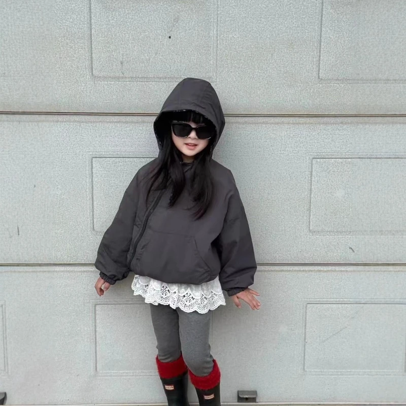 

Children's Forest Style Design Personalized Double-sided Diagonal Zipper Jacket Autumn 2025 New Style