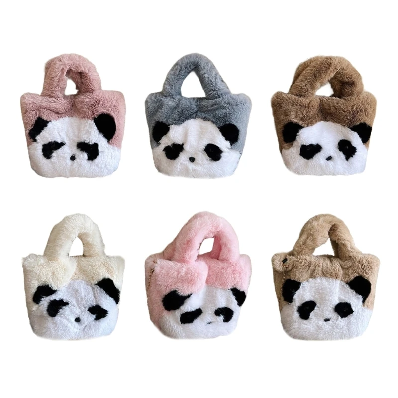 Comfortable Plush Panda Handbag Crossbody Bags Trendy and Comfortable Shoulder Bag for Women