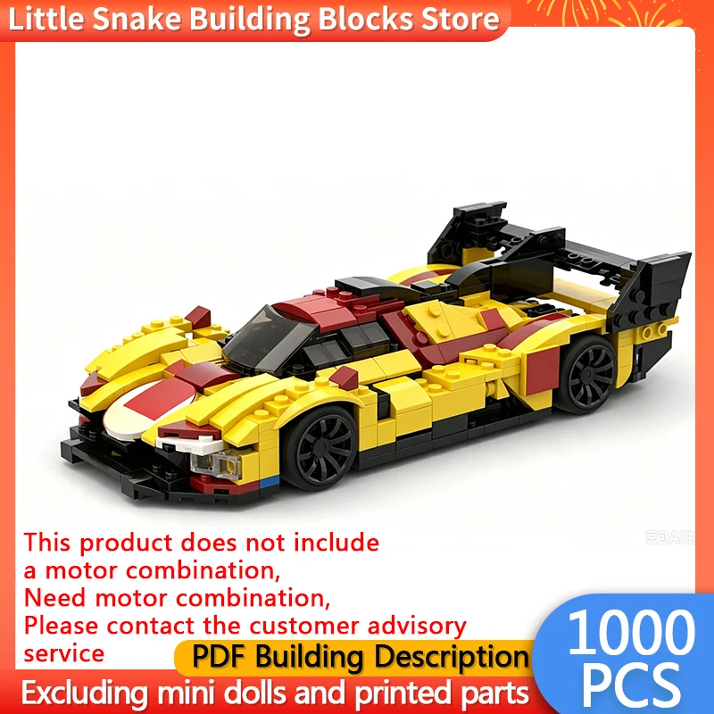 City Car Model MOC Building Bricks 499P Hybrid Racing Car Modular Technology Gifts Holiday Assemble Children Toys Suit