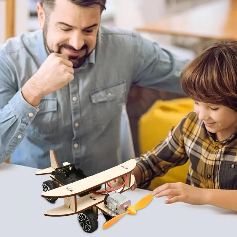 

Wood Airplanes For Kids Wooden Assemble Model Airplane Craft Electric Ride On Toys Craft Hobby Fun & Educational Assembly Toys