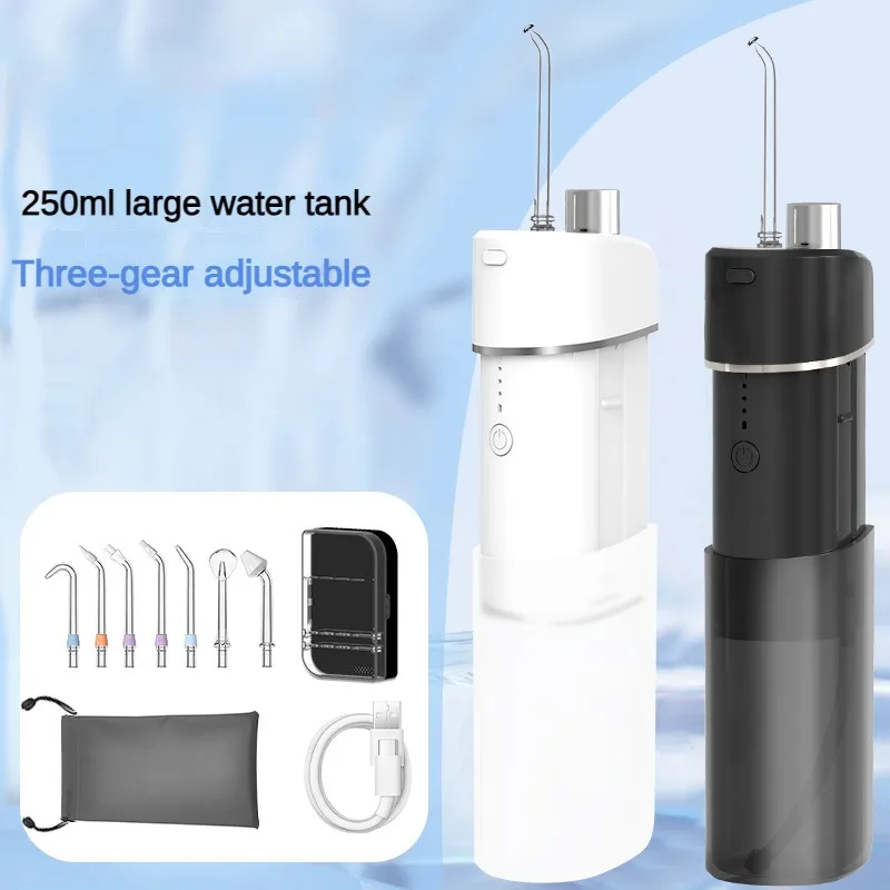 Electric Oral Irrigator Dental Water Flosser Teeth Cleaning Intelligent Portable Small IPX7 200ml Pulsed Water Flow Three Modes