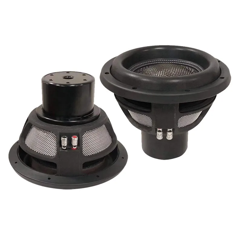 10-Inch Neodymium Dual Coil Car Subwoofers 1500W Power with Durable Design Carbon Cone and Foam Surround Model 1075-044