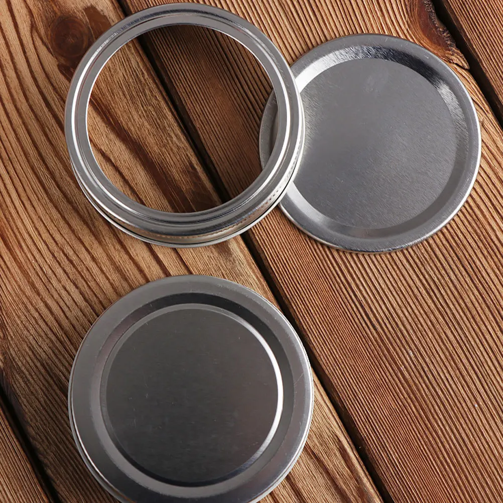 

12pcs Tinplate Mason Jar Lids Wide Mouth Sealing Caps For Canning Airtight Storage Replacements Covers Jams Fruits Vegetables