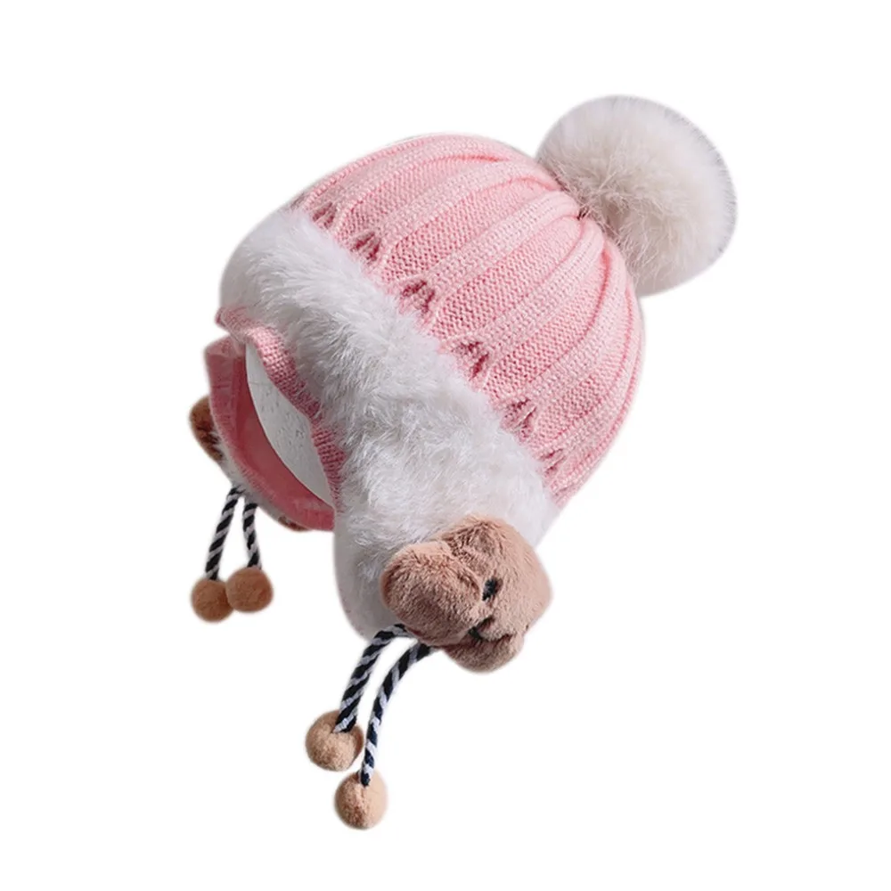 

Hip Hop Hats Cartoon Kids Knitted Hat Crochet Thick Baby Children Caps Warm Soft Warmer Bonnet Toddler Newborn Infant
