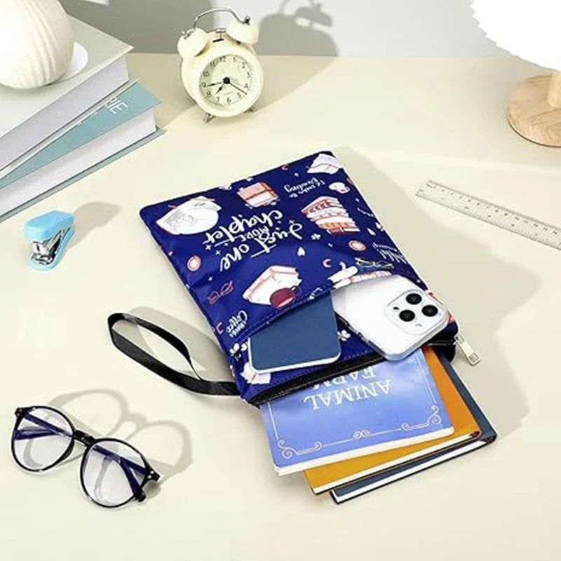 

Printing Book Sleeve Book Covers with Zipper and Front Pocket Fabric Cloth Weekly Diary Planner Notebook Paperback Protectors