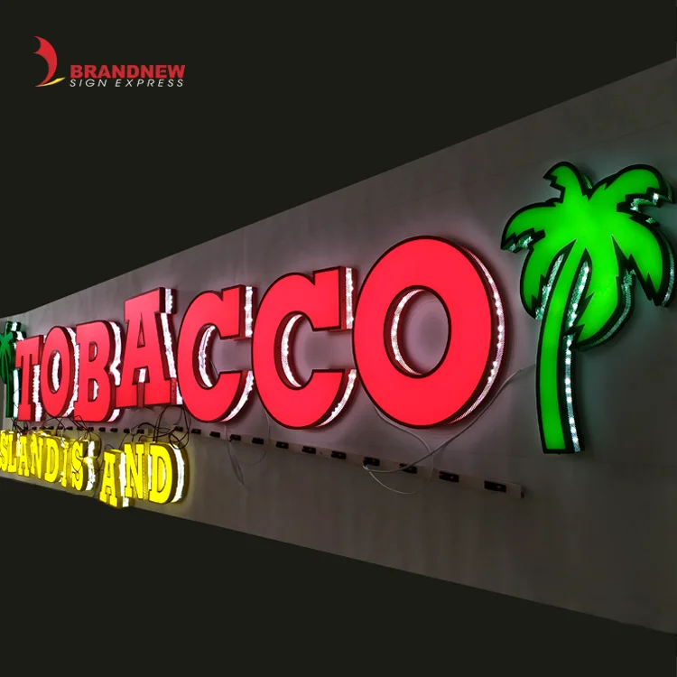 Shop Advertising Logo Letters Signage 3D Lighting Led Acrylic Channel Letters Signs