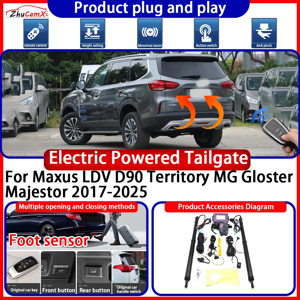 

Powered Tailgate for Maxus LDV D90 Territory MG Gloster Majestor 2017-2025 anti pinch Smart Intelligent Control Gate Lift Kit