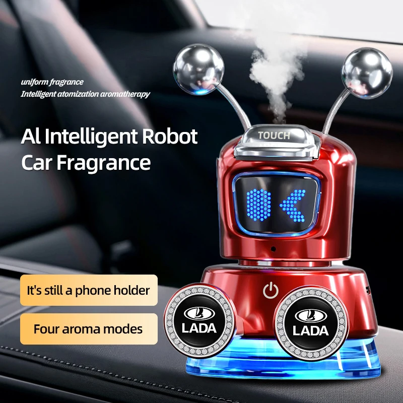 

Car Fragrance Phone Holder Al Intelligent Robot For Lada Vesta Niva Samara Kalina Largus Priora Xray Granta Cross