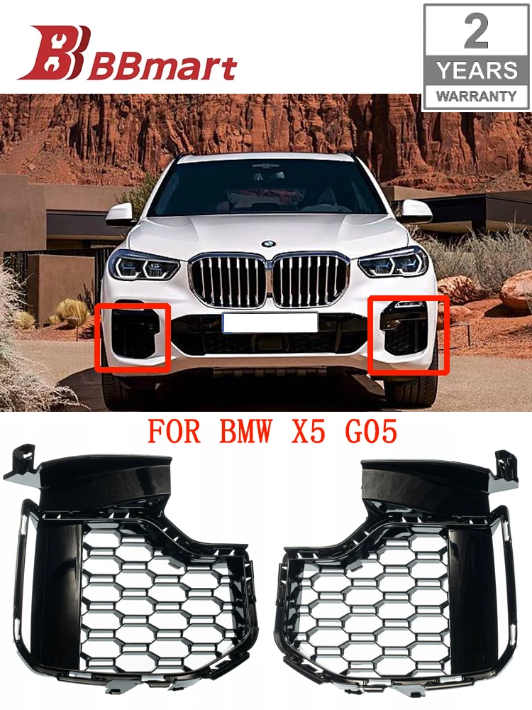 

BBmart Auto Parts 1 pair Radiator Grille Front Bumper Lower Grille For BMW X5 G05 M Sport 2018-2022 Car Accessories