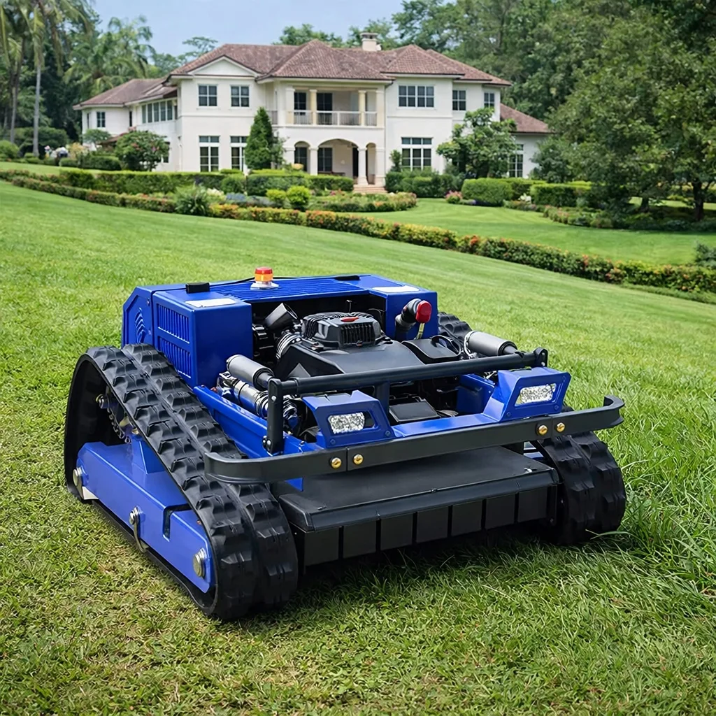 

Customized Industrial 4-Stroke Remote Control Lawn Mower 45° Climbing Ability CE/EPA Certified For Complex Terrains