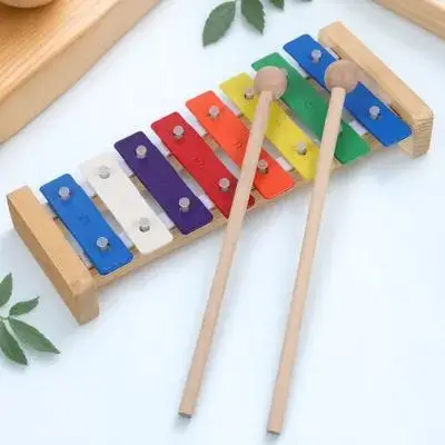

1Set Kids Xylophone Metal Bright Color Educational Musical Instrument Percussion Instrument for Toddlers Cognitive
