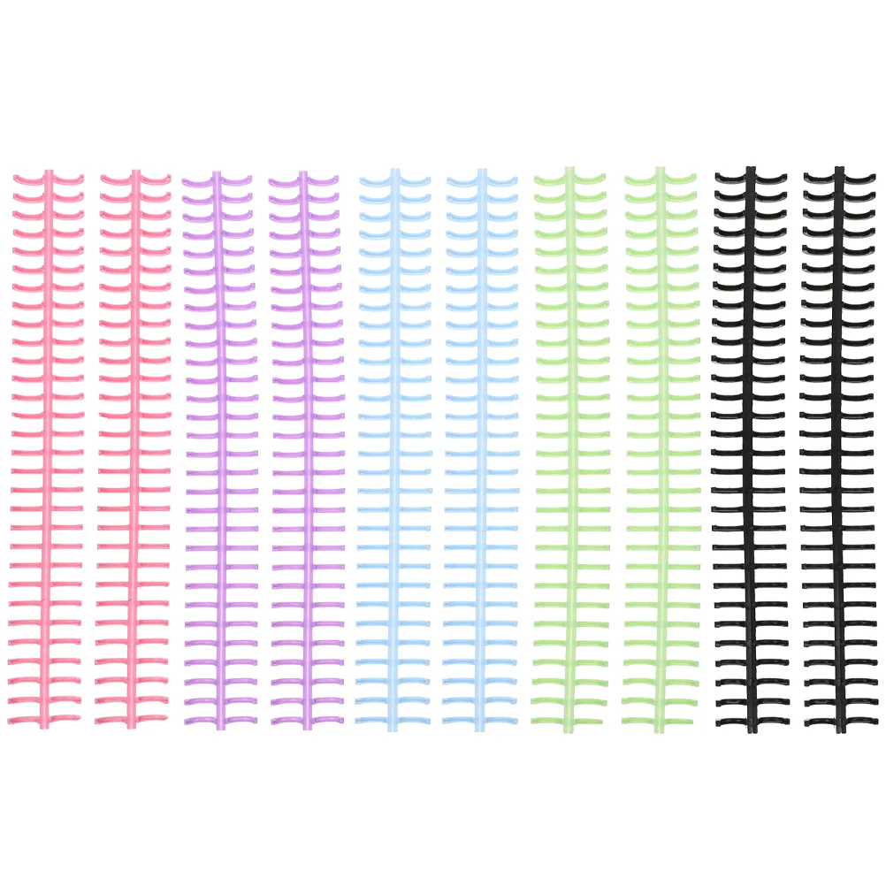 10 Pcs Loose-Leaf Coil Binder Clips Rings Scrapbook DIY Removable Abs Spiral Binding Coils Notebook Accessory